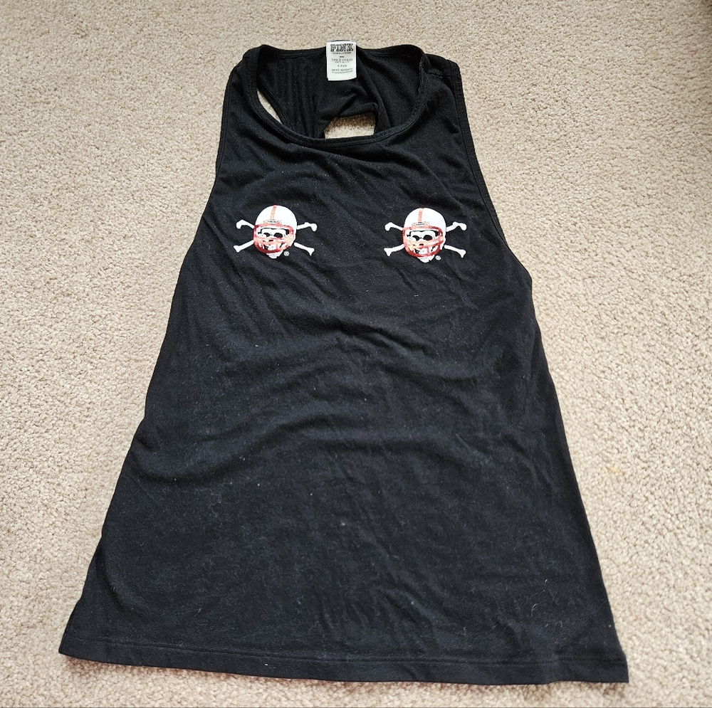 Nebraska Cornhusker Pink Victoria's SecretTank - Small Black Boneyard☠️ Football